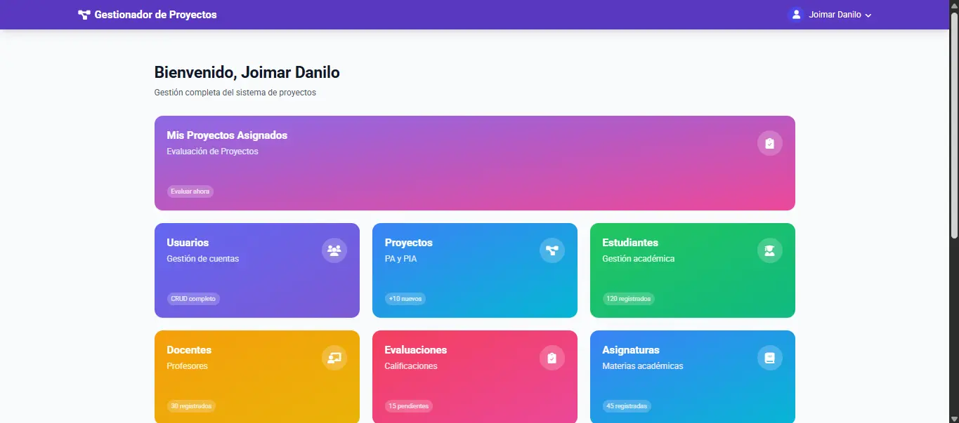 Academic Projects Evaluation Platform